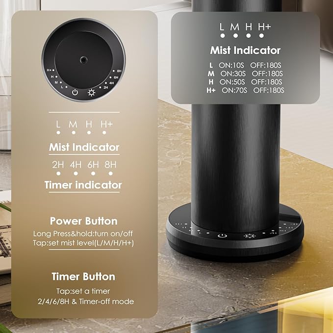 Waterless Essential Oil Diffuser,Aromatherapy Diffusers,Scent Diffusers for Home,Large Room, Hotel Scent Diffuser, 1000sq.ft, Aroma Diffusers (Black)