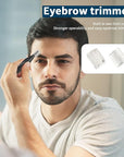 Ear and Nose Hair Trimmer for Men, 2025 Professional Painless USB Rechargeable Eyebrow & Facial Electric Hair Trimmer for Men Women, Powerful Motor, Dual Edge Blades, IPX7 Waterproof Easy Clean