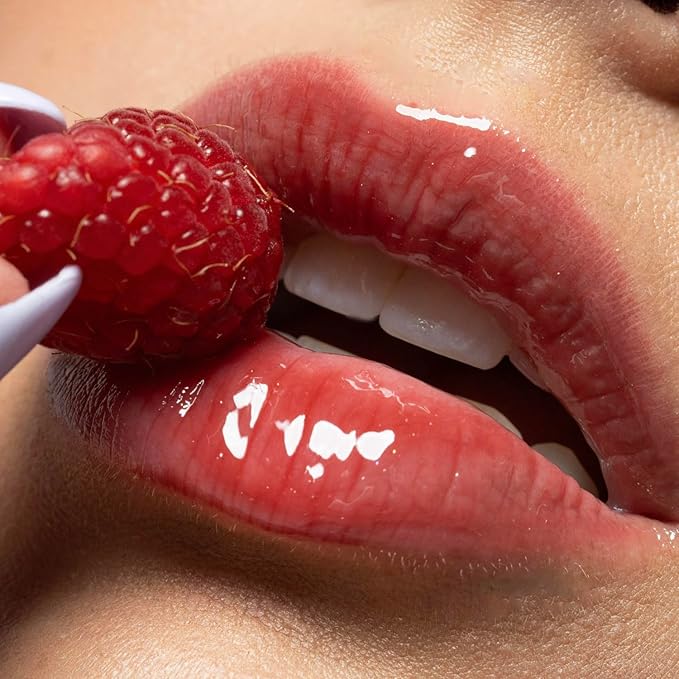 Palladio Lip Glaze Serum, Hydrating Lip Gloss with Peptides & Hyaluronic Acid for Plump, Smooth, and Nourished Lips – Vegan, High-Shine, Non-Sticky Finish (Red Merlot)