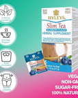 Hyleys Slim Tea Blueberry Flavor - Weight Loss Herbal Supplement Cleanse and Detox - 25 Tea Bags (6 Pack)