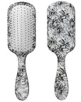 The Knot Dr. hair brush by Conair - Detangling hair brush - Removes Knots and Tangles in wet or dry hair- hair brushes for women - Floral Print