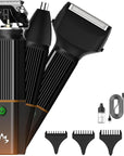 RESUXI Hair Clippers for Men T-Blade Trimmer Electric Shaver Razor Nose Hair Trimmer Set,Beard Grooming Kit 3 in 1 for Nose Ear Body Face Mustache,Father Gifts for Him