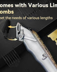 Professional Hair Clippers and Trimmers Set for Men, Cordless Rechargeable Electric Hair Clippers for Hair Cutting, Haircut Clipper for Barber, Men's Gifts for Husband, Barbers, Father