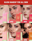 Soft Creamy Highlighter Blush Stick, Silky Smooth Shimmer