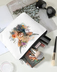 Western cosmetic bag highland cow