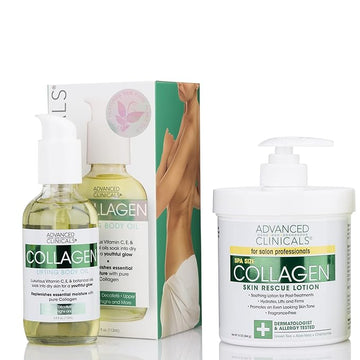 Advanced Clinicals Collagen Body Cream Moisturizer Hydrating