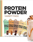 Clean Simple Eats Whey Protein Powder, Variety Pack, Naturally Sweetened Flavors, 100% Grass Fed Protein Powder with Digestive Enzymes & No Artificial Ingredients, Gluten Free, 10 Single Serve Packs