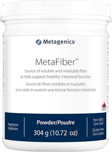 Metagenics MetaFiber - 6 g Dietary Fiber - Supports GI Regularity & Occasional Constipation Relief* - Fiber Blend Powder - Non-GMO & Gluten-Free - 10.72 oz