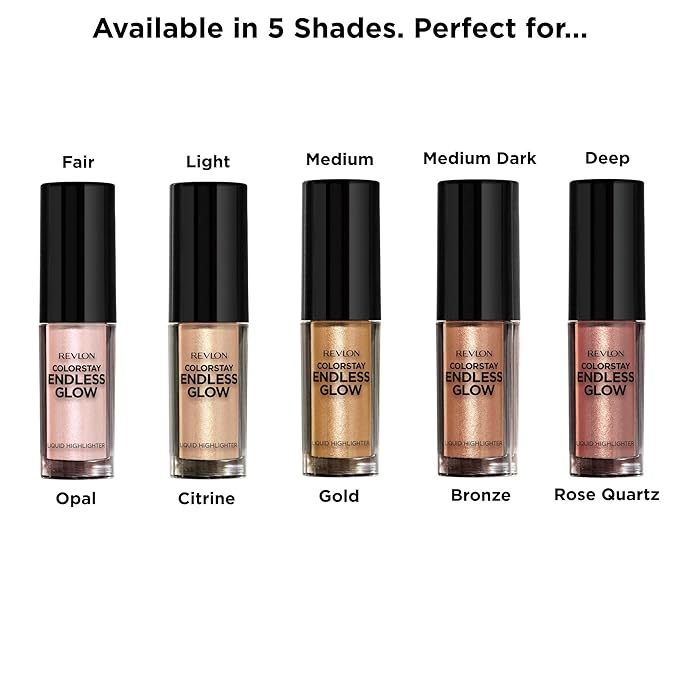 Revlon Colorstay Endless Glow Liquid Highlighter, Gold, 0.3
