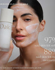 Oak Essentials Nourishing Cleansing Milk | Gentle Makeup Remover Face Wash with Oat Amino Acids, Rice Bran & Rosemary Extract, 5 Oz