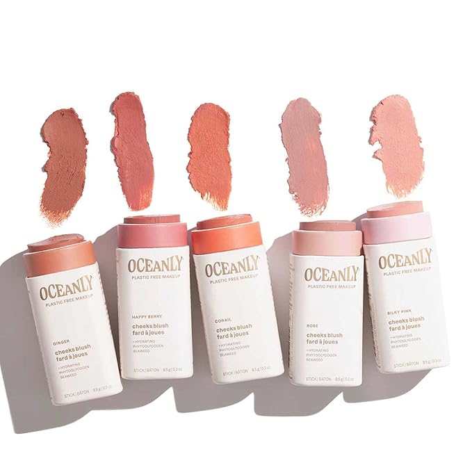 ATTITUDE Oceanly Lightweight Blush Stick, Titanium Dioxide-Free, EWG