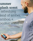 Oars + Alps Face and Scalp Mist SPF 35 Sunscreen, Protects from Blue Light, Summer Splash Scent, Water and Sweat Resistant, 1.5 Fl Oz