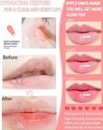 Hydrating Plumping Lip Glow Oil,Tinted Lip Gift