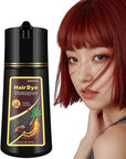 Fvquhvo Red Hair Dye Shampoo, Hair Color Shampoo for Women Men, Long Lasting Red Hair Dye, Covers Gray Hair in Minutes, Dark Burgundy Hair Dye, Champu Para Canas, Easy to Use, 16.90 Fl Oz