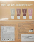 4Pcs Hydrating Lip Gloss Set, Mini Lip Butter Balm Pack, High Shine Glass Finish Lip Moisturizing Plumping Lip Gloss Shiny Jelly Liquid Lipstick for Women