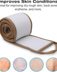 50 Inch Extra Long Natural Exfoliating Loofah Luffa Back Scrubber for Shower for Men Women, Deep Clean & Invigorate Your Skin Back Scrubber