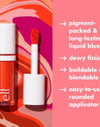 e.l.f. Camo Liquid Blush, Long-lasting Liquid Blush For High-pigment Color, Creates A Soft, Dewy Finish, Vegan & Cruelty-free, Pinky Promise