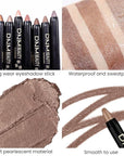 evpct Cocoa Shimmer Cream Eye Shadow Brightener Sticks Set for Eyes, Cocoa Shimmery Matte Pencil Eye shadow Applicator Stick Pen Palette Makeup Waterproof sombras en crema para ojos 21#