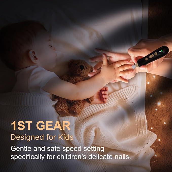 Electric Nail File Drill: Rechargeable Codless Nail Drill Set Kit for Acrylic Gel Dip Powder Nails, 9-Speed Professional Manicure Pedicure Machine, Portable and Lightweight for Home & Salon Use