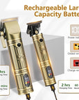 Hair Clippers for Men Professional,Beard Trimmer Hair Trimmer Kit,Cordless Clippers and Trimmers Set,Electric Razor Shavers for Men,Nose Trimmer Mens Grooming Kit for Barber,LED Display