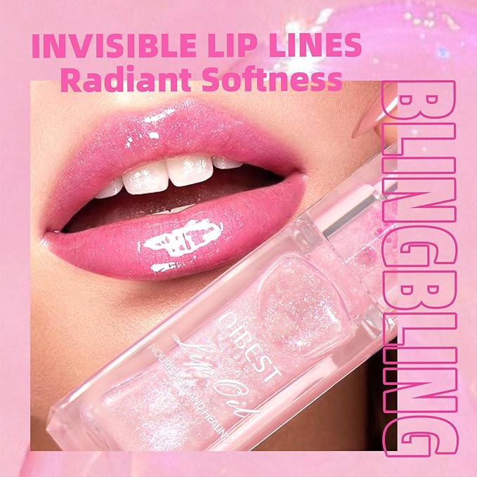 LANGMANNI Hydrating Lip Glow Oil,Moisturizing Nourishing Lip Oil,Light Colour Gloss Tinting And Non-sticky Lip Oil For Dry Lips Lip Care (Color Changing 1Pcs)