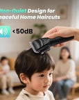 Soonsell Hair Clippers for Men T-Blade Trimmer Set,Man Professional Cordless Barber Clippers Set,Blade Close Cutting Beard Trimmer,LED Display（Black）