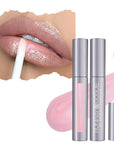 Runway Rogue Classic Lip Gloss, Pale Pearly-Pink Ultra-Sheer Hydrating Lip Gloss, ‘Bride in Show’