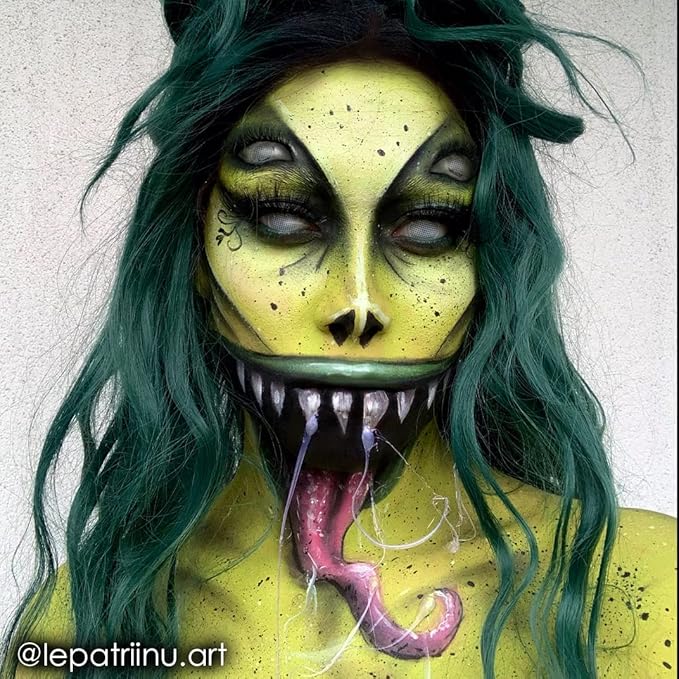 Mehron Makeup Paradise Makeup AQ Refill Size | Stage & Screen Performance, Face & Body Painting, Beauty, Cosplay, and Halloween | Water Activated Face Paint, Body Paint .25 oz (7 ml) (Lime)