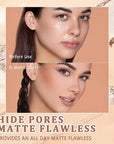 Oil Control Face Pressed Powder,Matte Smooth Flawless Setting Powder Makeup,Waterproof Long Lasting Finishing Powder,Cruelty Free Lightweight Face Cosmetics,0.35Oz (#1-CLASSIC IVORY)
