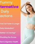 GLP-1 Supplement | GLP Gummy, GLP1 Probiotic Gummy for Women and Men, GLP 1 Gummy with Akkermansia Probiotic, Berberine, Support GLP-1 Naturally, Zero-Sugar, Yuzu Flavor - 1 Pack