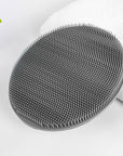 INNERNEED Soft Silicone Body Cleansing Brush Shower Scrubber, Gentle Exfoliating and Massage for All Kinds of Skin (Gray)