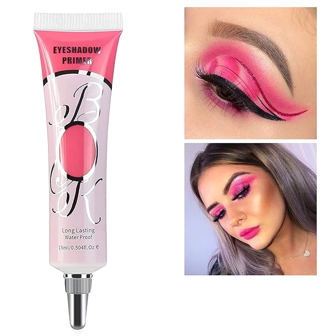 MAEPEOR Matte Eyeshadow Primer 6 Colors Prevent Oily Lids and Creasing Eye Primer Base Long-lasting Waterproof & Smudgeproof Eye Base Makeup for All Shadows (5 Rose Pink)