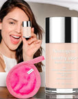 Foundation Liquid Makeup | Bundled With Makeup Cleansing Of 2]
