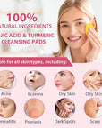 2 pack turmeric cleansing pads,