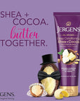 Jergens Shea and Cocoa Whipped Body Butter Lotion, Tone Enriching Hand And Body Lotion for Dry Skin, with Vitamins B3 & E, 8.5 Oz