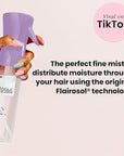 TANGLE TEEZER Fine Mist Continuous Spray Bottle, Reusable and Refillable, for Hair Detangling and Styling, 10.1 oz, Lilac