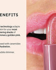 Winky Lux Pink Opal Glimmer Balm – Nourishing pH Lip Balm with Color Changing Pink Tint with Shimmer, Hydrating Ceramides Soften Lips, Raspberry Vanilla Scent