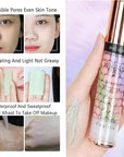 2Pcs Pore Primer,Skin Tone Correcting Facial Serum,One Step Concealer Foundation