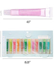 EXPRESSIONS 12pc Lip Oil Set - Flavored Lip Oils Value Pack, Hydrating Lip Oils w/Squeeze Tube Application, Moisturizing Lip Oil Collection for Everyday Lip Care and Lip Repair (HYDROBOOST)