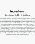 Blanc Essential Lip Oil - 50HR Moisturizing, Hydrating & Color Changing Korean Tinted Lip Oil Gloss Makeup with 6 Plant Extracts - Lightweight, Non-Sticky Finish 0.15 fl oz (#05 Blackberry)