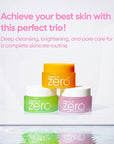 BANILA CO Clean it Zero Best of Balms Trio | Original & Brightening & Pore Clarifying for All Skin Types | Hydrating & Skin Radiance & Blackhead Cleansing (Pack of 3 travel sized balms, 25ml each)