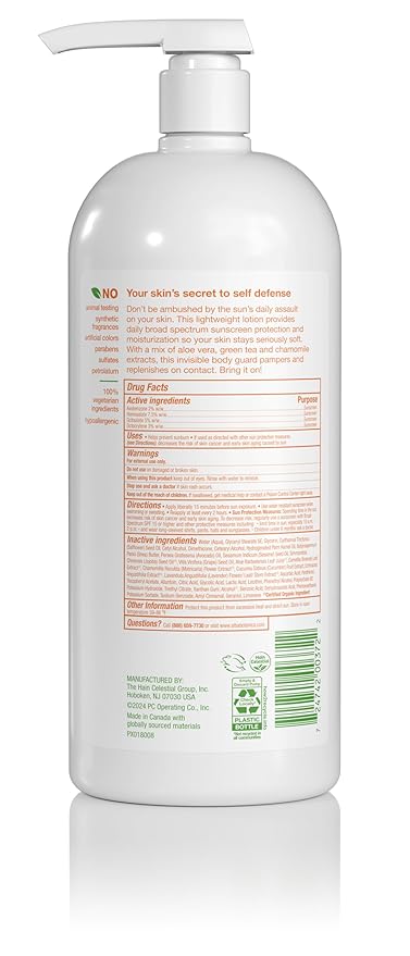 Alba Botanica Daily Moisturizing Lotion SPF 15, Normal to Dry Skin, with Shea Butter and Aloe, 32 Oz (Packaging May Vary)