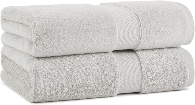 Aston & Arden Egyptian Bath Towels - Pack of 2 - Oversized Ultra Soft Thick & Absorbent, 100% Ringspun Egyptian Cotton Bathroom Towel for Spa, Hotel, 600 GSM, 30 x 54 in, Tan