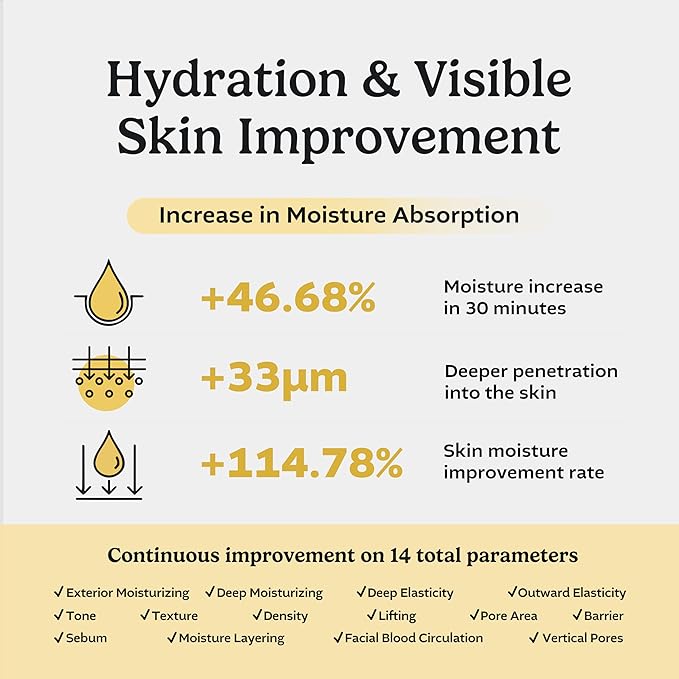 Biogenic Essence 90% CLEPS® Hydrating Face Serum – Korean Skincare for Dull & Dehydrated Skin, 1.01 fl.oz