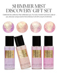Victoria's Secret Fragrance Mist Collection 4 Piece Shimmer Mini Gift Set, Assorted Scents