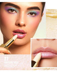 Oulac Metallic Light Pink & Sheer Lipstick Set - 2PCS Vegan Lightweight Hydrating Formula with High Impact Lip Color for Full Coverage Lip Makeup, Christmas Gifts for Women, 13+27