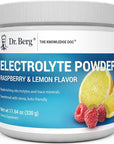 Dr. Berg Zero Sugar Hydration Keto Electrolyte Powder - Enhanced w/ 1000 mg of Potassium & Real Pink Himalayan Salt (NOT Table Salt) - Raspberry & Lemon Flavor Hydration Drink Supplement - 50 Servings