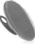 INNERNEED Soft Silicone Body Cleansing Brush Shower Scrubber, Gentle Exfoliating and Massage for All Kinds of Skin (Gray)