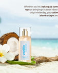 LAVANILA Vanilla Coconut Healthy Hair + Body Perfume Mist, 5 Fl Oz - Sweet & Tropical Fragrance Spray Formulated with Jojoba Oil, Madagascar Vanilla, Coconut, Tahitian Tiare Flower