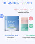 LANEIGE Water Sleeping Mask Dream Skin Trio: Hydrating Korean Overnight Mask with Squalane & Probiotic-Derived Complex, for Bright, Glowing Skin & Barrier Support (Copy)